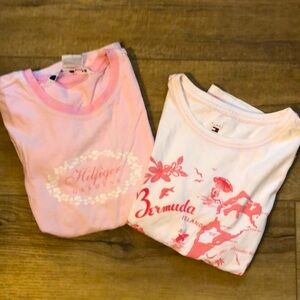 2 Vintage Tommy Hilfiger Short Sleeve T-Shirts GUC